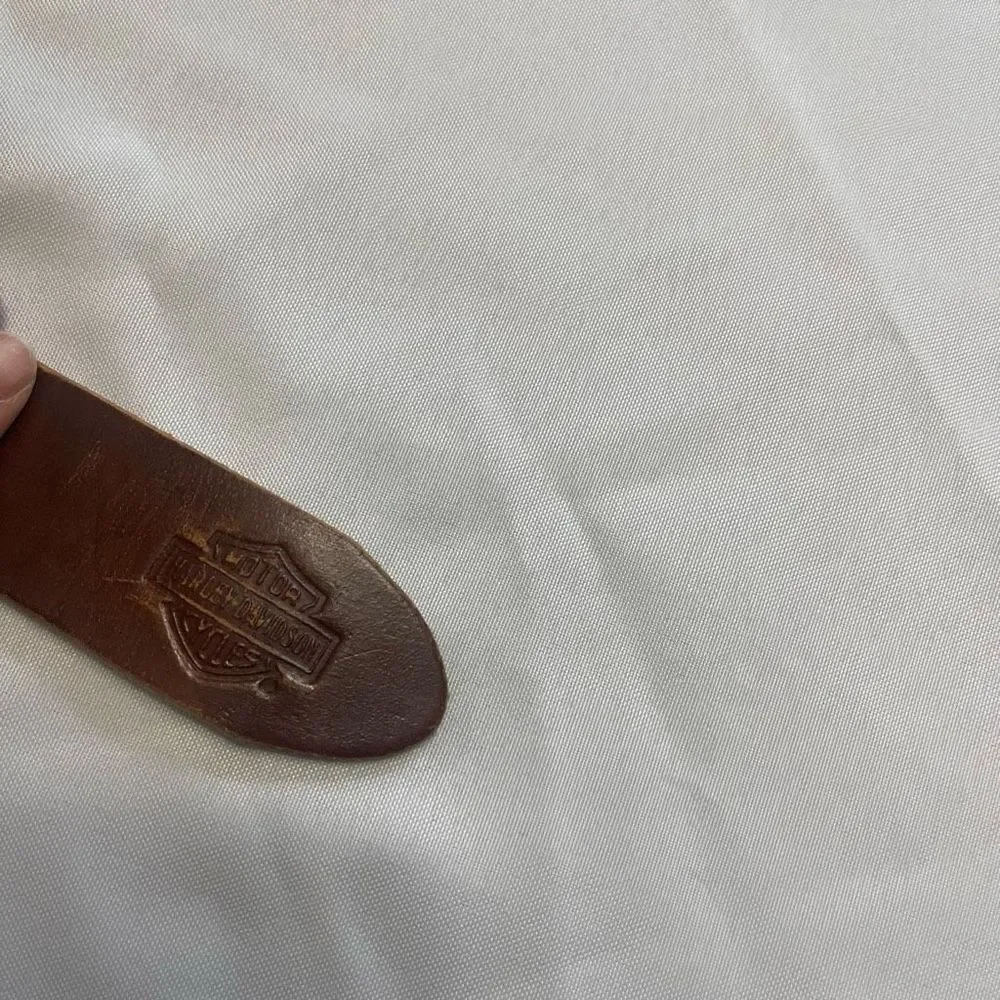 Harley Davidson Brown Embossed Belt Size 28